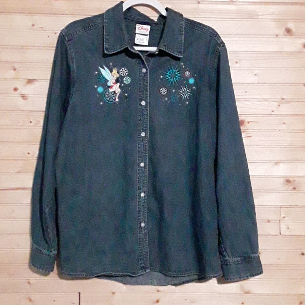 Disney Tinkerbell Denim Shirt XL
